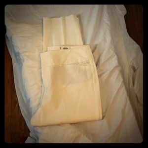 cream color ankle pants